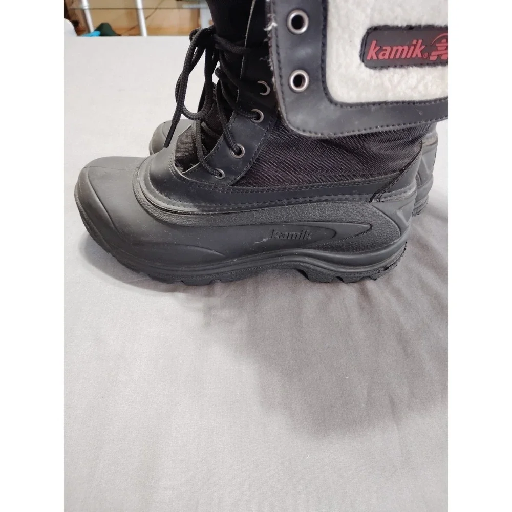 Kamik SUGARLOAF Women Fleece Flannel Waterproof Preppy Hiking Snow Boots Women 9
